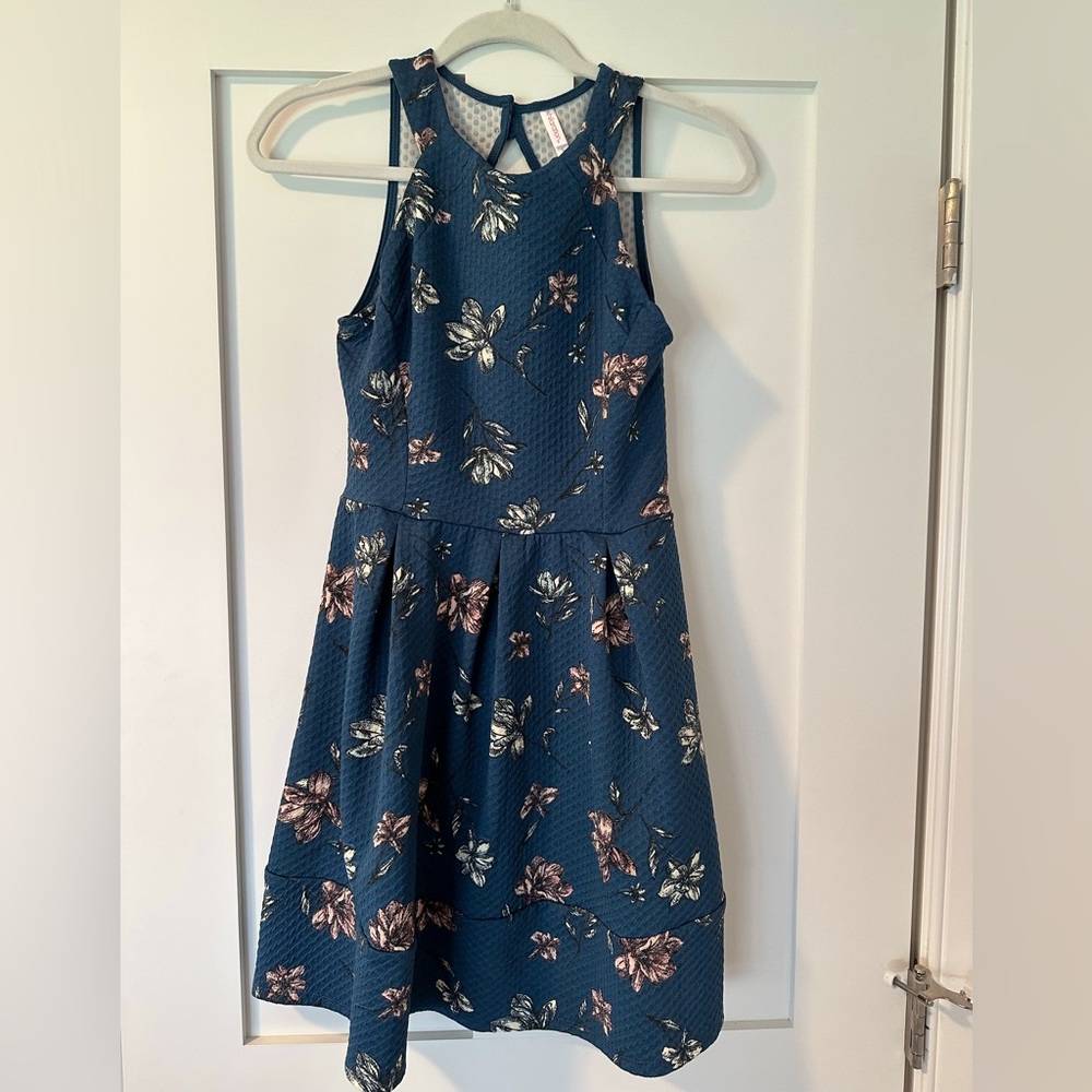 Xhilaration by Target mini summer dress blue floral